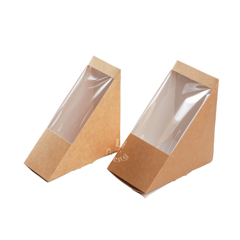 卡紙開窗三明治盒