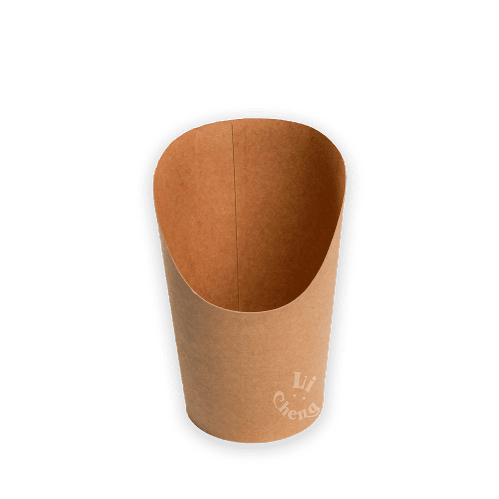 牛皮紙斜口杯