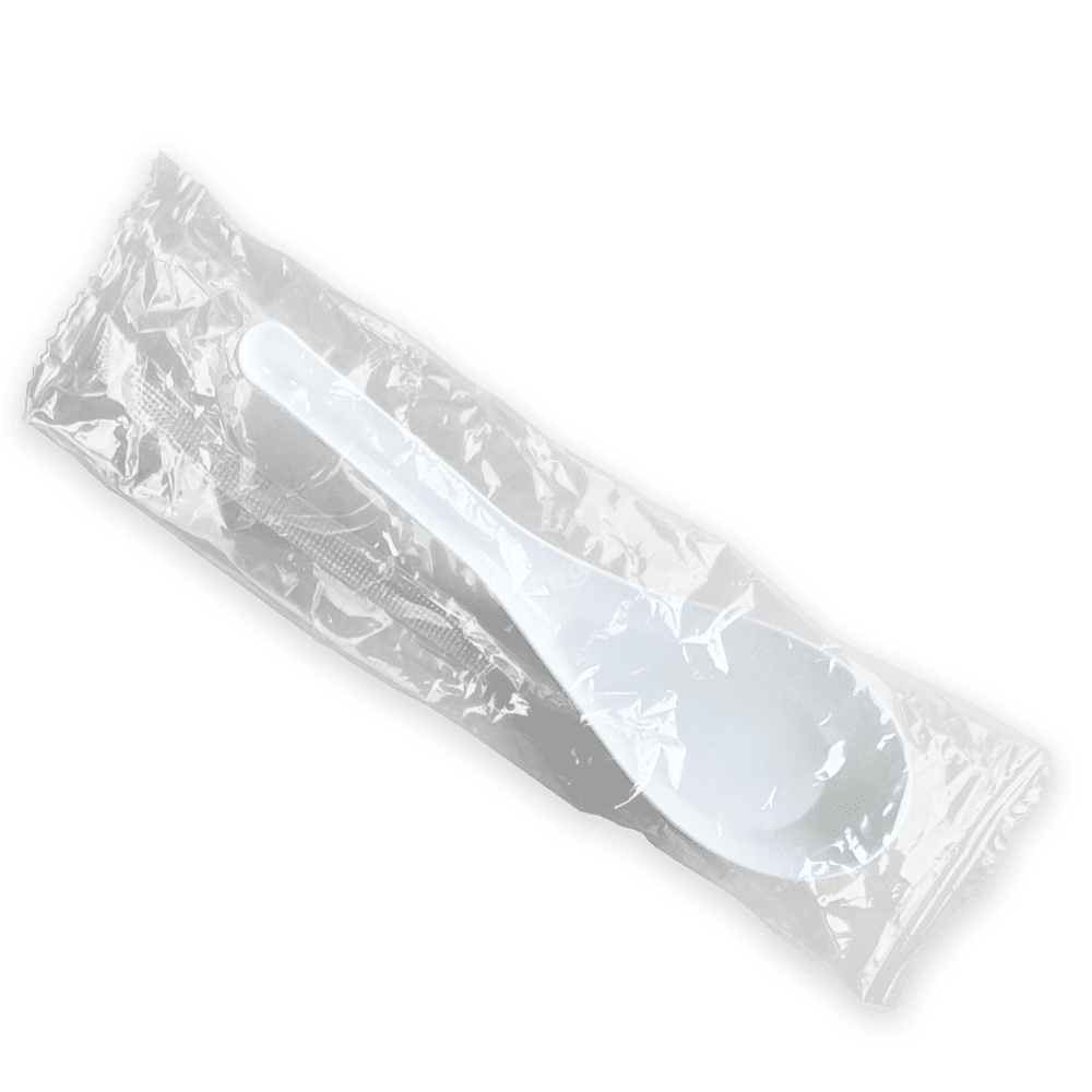 中式湯匙白色(硬)(有單支包裝)