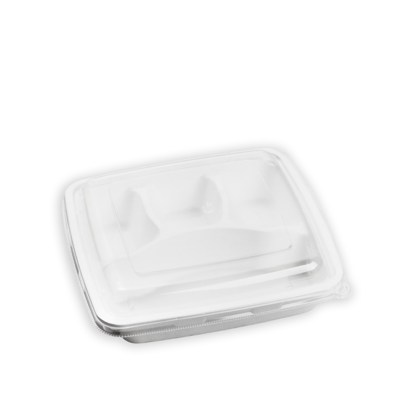 40號 1200ml 白色植纖九吋四格餐盒