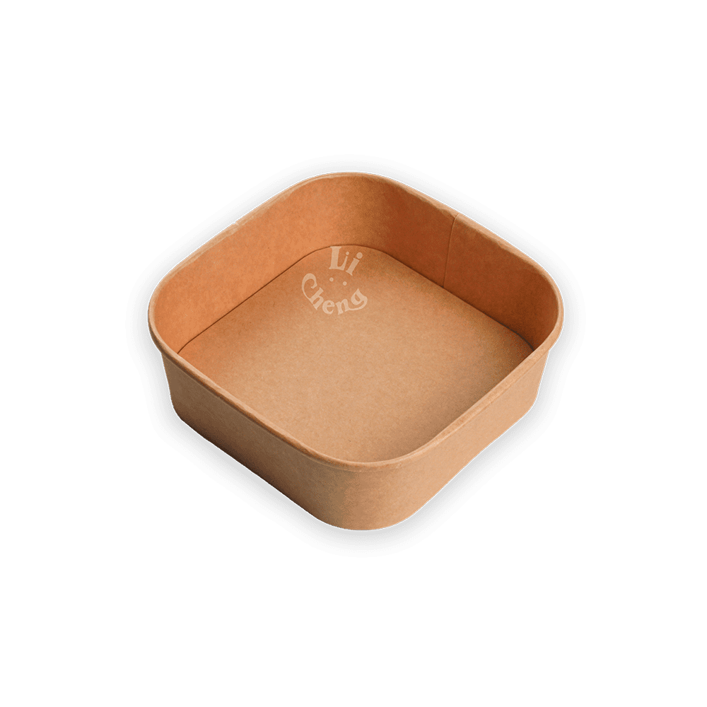 牛皮紙正方形碗