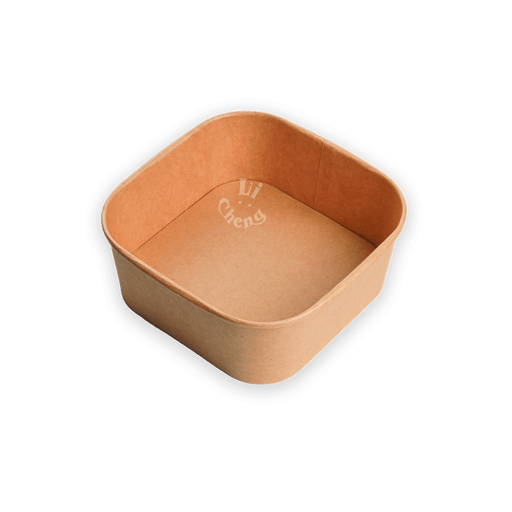 牛皮紙正方形碗