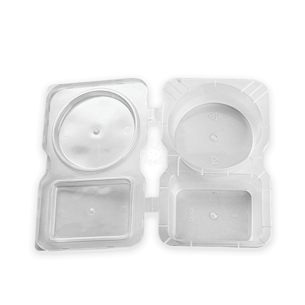 6oz 方圓雙格連體醬料杯