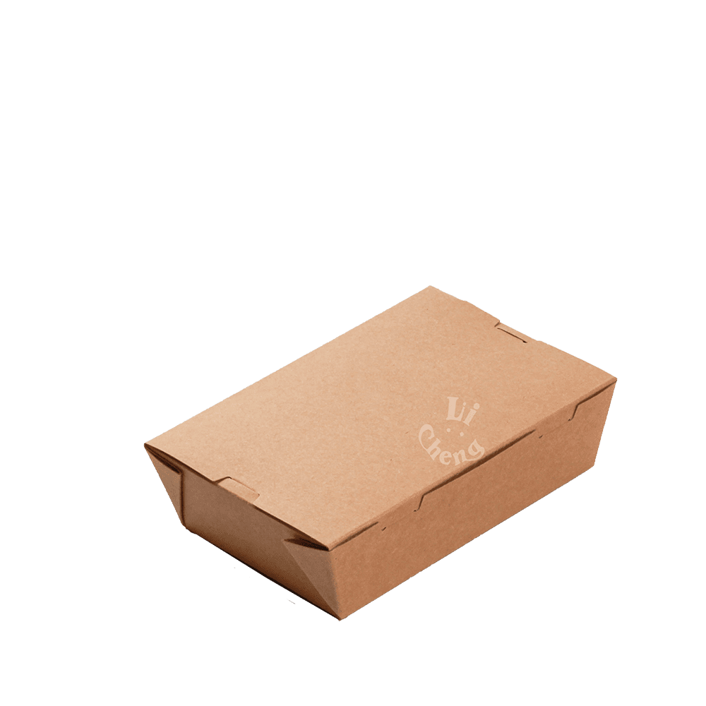 牛皮紙自扣餐盒