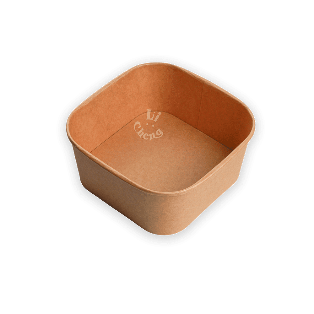 牛皮紙正方形碗