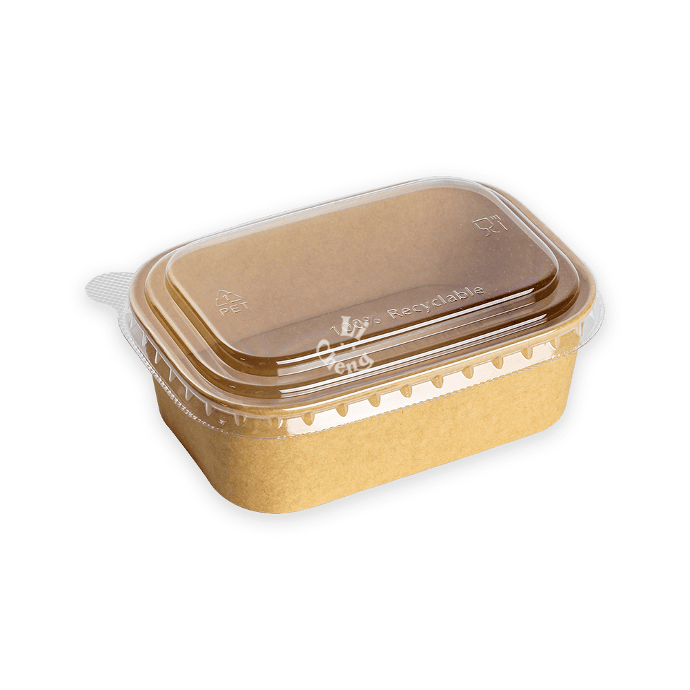 長方形牛皮餐盒